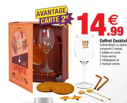 Bazarland Spritz lovers coffret cocktail mojito ou spritz offre