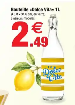 Bazarland Bouteille dolce vita 1l offre