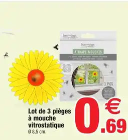 Bazarland Sunnydays attrape-mouches vitrostatique offre