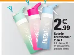 Bazarland Fresh & fun gourde brumisateur 2 en 1 offre
