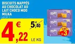 E.Leclerc Milka - biscuits nappés au chocolat au lait choco moo offre