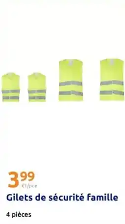 Action Gilets de sécurité famille offre