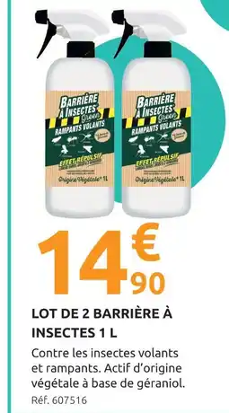 Mr Bricolage Lot de 2 barrière à insectes 1 l offre