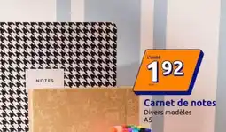 Action Carnet de notes offre