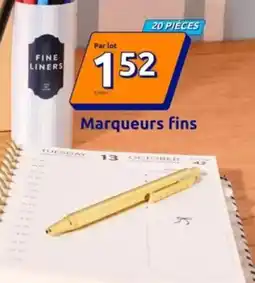 Action Marqueurs fins offre