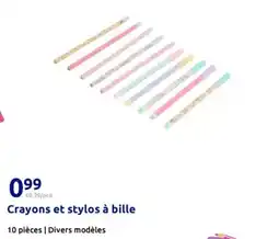 Action Crayons et stylos à bille offre
