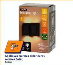 Action Solar - appliques murales extérieures solaires offre