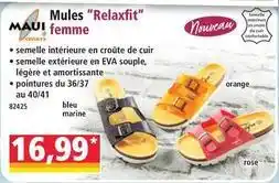 Norma Orange - mules relaxfit offre
