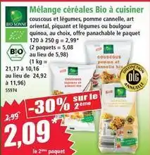 Norma Mélange céréales bio à cuisiner offre