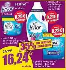 Norma Lenor - lessive au choix, 0.28 offre