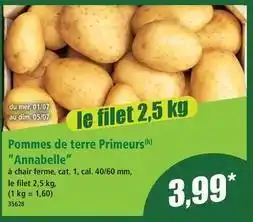 Norma Dim - pommes de terre primeurs offre