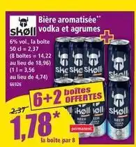 Norma Skoll - bière aromatisée vodka et agrumes offre