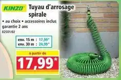 Norma Kinzo - tuyau d'arrosage spirale offre