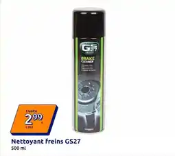Action Nettoyant freins offre