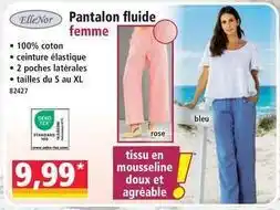 Norma Ellenor - pantalon fluide femme offre