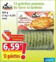 Norma Kauffer's - 12 galettes pommes de terre et lardons offre