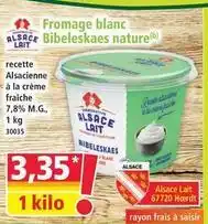 Norma Alsace lait - recette alsaceine a la creme fraiche 7,8% m.g offre