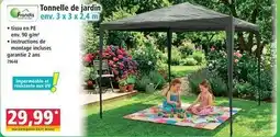 Norma Tonnelle de jardin offre
