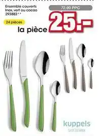 Möbel Martin Kuppels - ensemble couverts inox, vert ou cacao offre