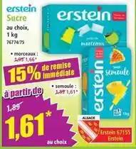 Norma Erstein - sucre au choix offre