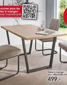 Möbel Martin Fakta - table à manger offre