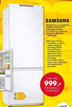 Möbel Martin Samsung - refrigerateur/congelateur offre