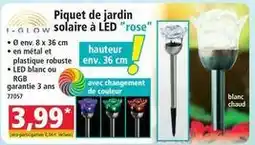 Norma Piquet de jardin solaire à led offre