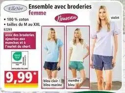 Norma Tex - ensemble avec broderies femme offre