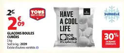 Auchan Glaçons boules cubers offre