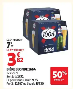 Auchan 1664 Bière blonde offre