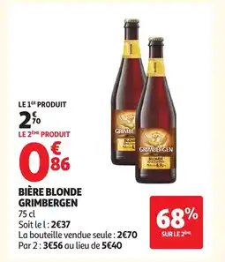 Auchan GRIMBERGEN Bière blonde offre