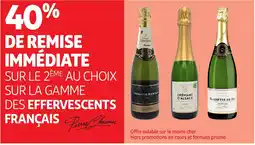 Auchan PIERRE CHANAU Sur la gamme des effervescents francais offre