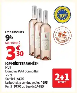 Auchan DOMAINE PETIT SONNAILLER Igp méditerranée offre