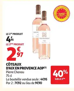 Auchan PIERRE CHANAU Côteaux d'aix en provence aop offre