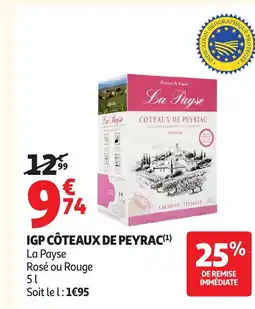 Auchan LA PAYSE Igp côteaux de peyrac offre