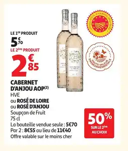 Auchan Cabernet d'anjou aop offre