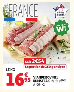 Auchan Viande bovine rumsteak offre