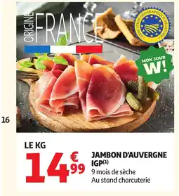 Auchan Jambon d'auvergne igp offre