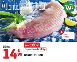 Auchan Dos de lieu noir offre