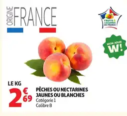Auchan Pêches ou nectarines offre