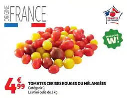 Auchan Tomates cerises rouges ou mélangées offre