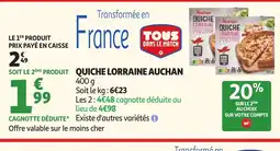 Auchan AUCHAN Quiche lorraine offre