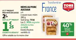 Auchan AUCHAN Nems au porc offre