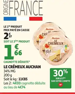 Auchan AUCHAN Le crémeux offre