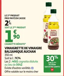 Auchan AUCHAN Vinaigrette de vinaigre balsamique offre