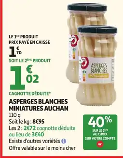 Auchan AUCHAN Asperges blanches miniatures offre