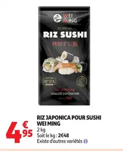 Auchan WEI MING japonica pour sushi offre