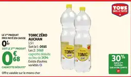 Auchan AUCHAN Tonic zéro offre