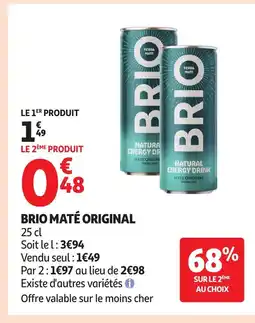 Auchan BIO maté original offre