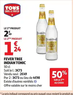 Auchan FEVER TREE indian tonic offre